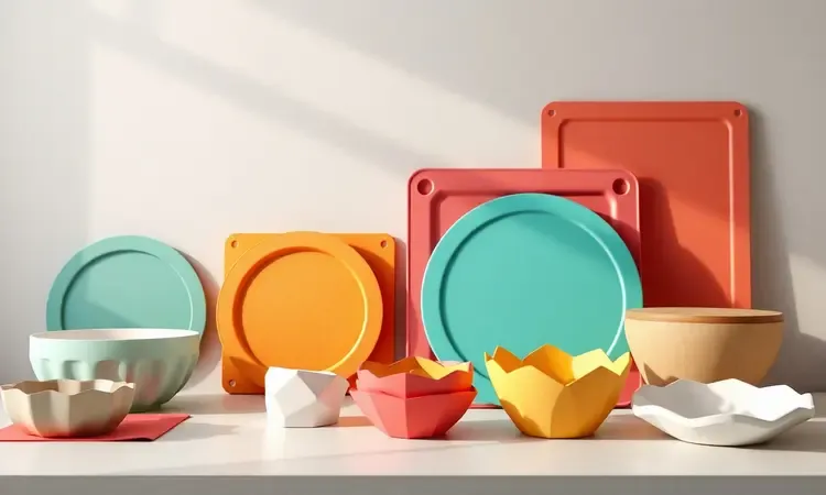 Acessórios de silicone e forros de papel coloridos para facilitar a manutenção da air fryer.