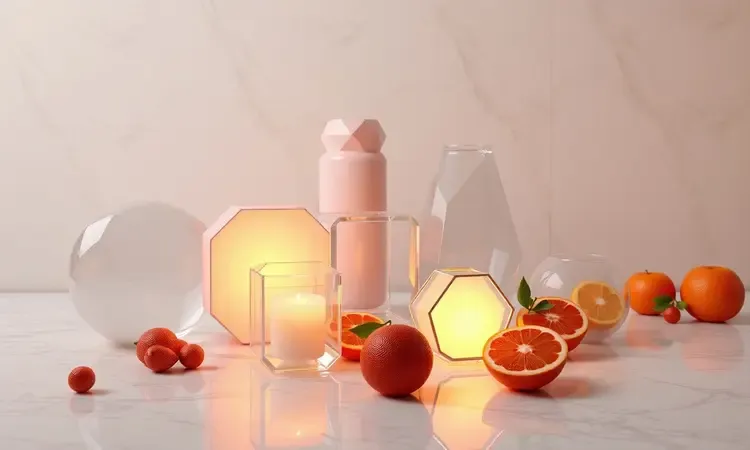 Ilustração conceitual de diferentes volumes e capacidades internas para eletrodomésticos de cozinha.