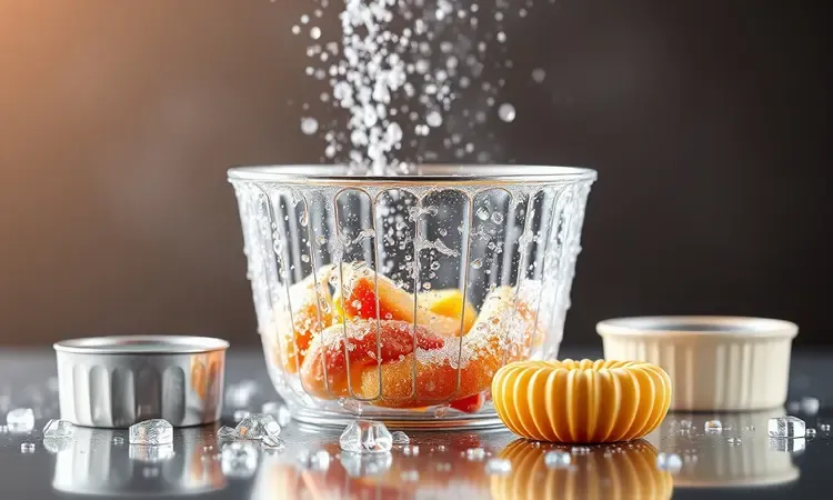 Cesta de air fryer limpa e brilhante demonstrando a facilidade de higienização do produto.