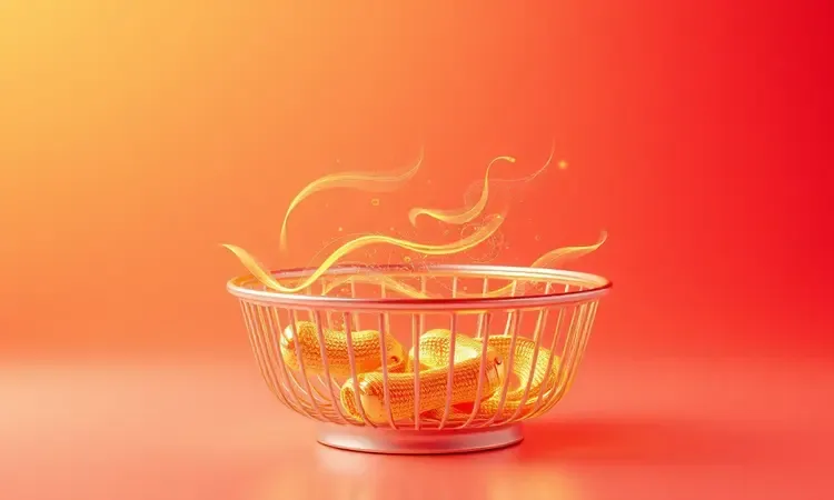Representação conceitual de calor e fluxo de ar circulando em uma fritadeira elétrica de alto desempenho em 3D.