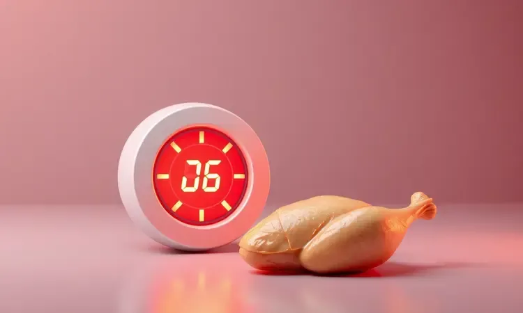 Visualização 3D conceitual sobre controle de temperatura e tempo de cozimento na cozinha.