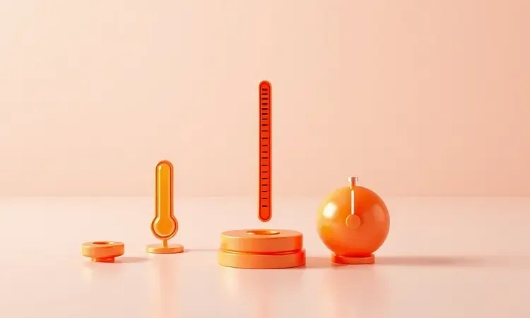 Representação gráfica 3D de temperatura e tempo para evitar problemas ao fritar salgados.