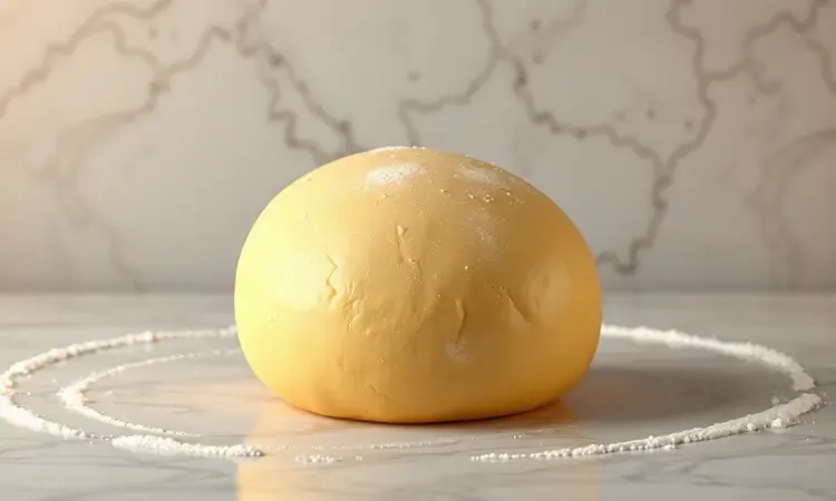 Massa podre suave para empadinha doce com textura perfeita em um cenário de renderização 3D vibrante.