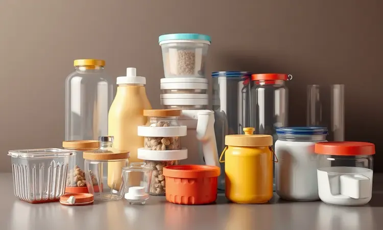 Composição artística de recipientes inadequados e materiais frágeis em um cenário de aviso.