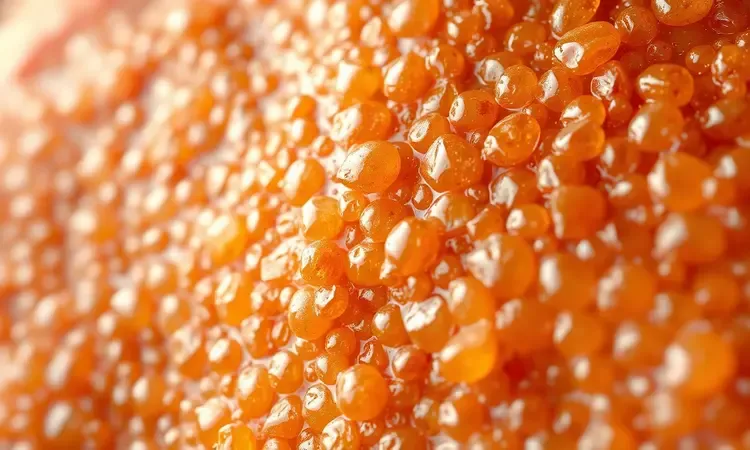 Macro detalhado de pele de porco pururuca dourada e extremamente crocante feita na airfryer.