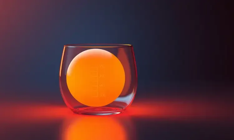 Representação conceitual 3D de calor e temperatura ideal para assar pãezinhos de tapioca na air fryer.